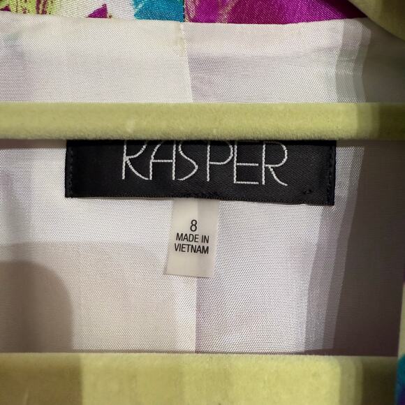 Kasper Floral Blazer Sz 8 - Picture 6 of 13